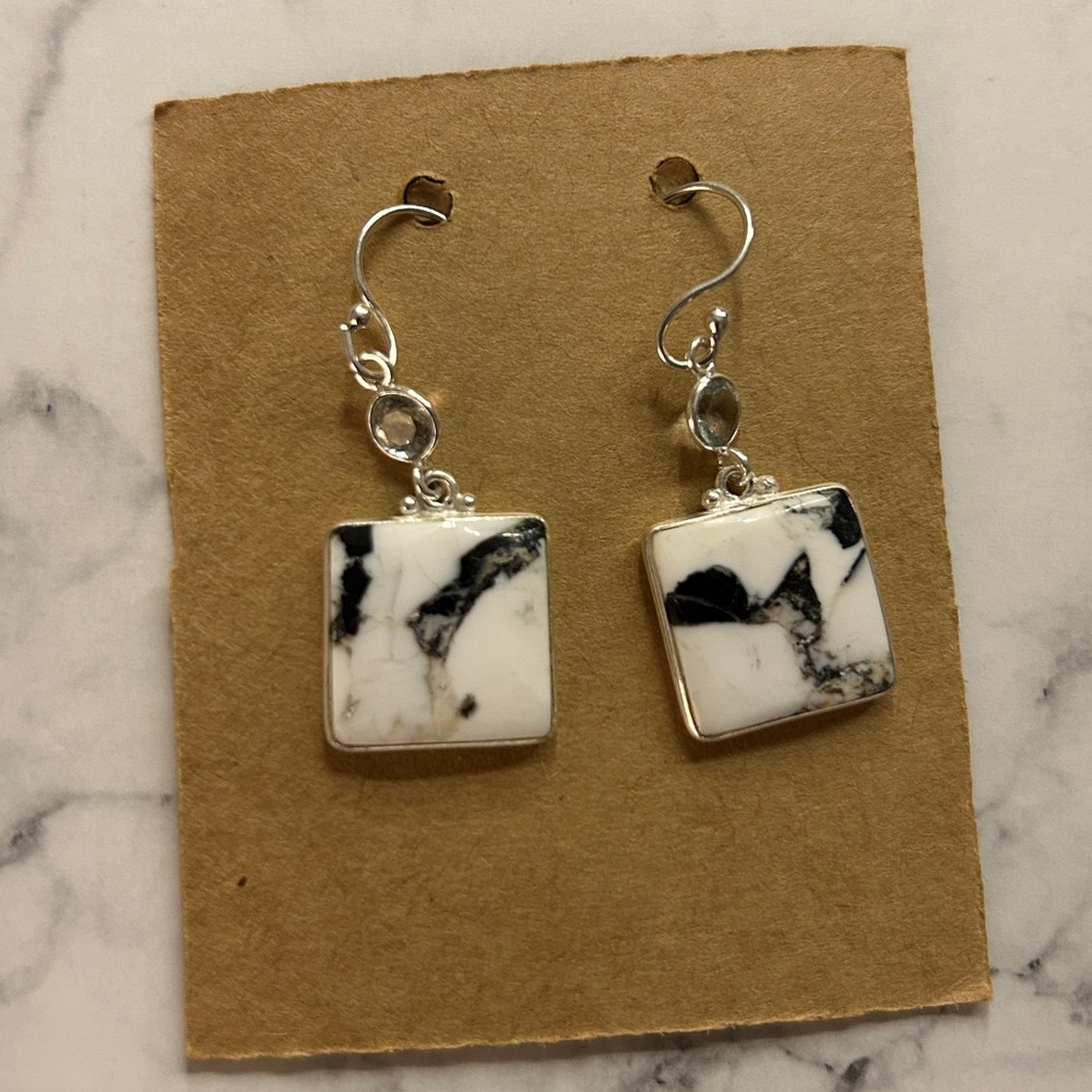 White Buffalo Earrings